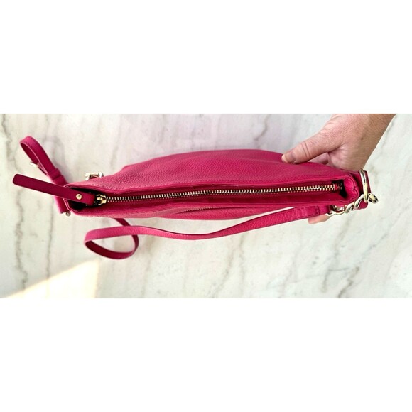 Kate Spade New York Cobble Hill Leather Crossbody Bag Purse Magenta Fushia - Picture 10 of 12